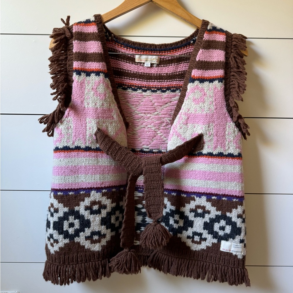Sweater tie vest handmade by Odd Molly.
